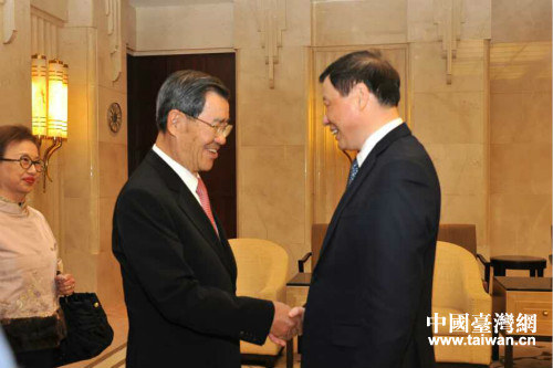 上海市市長應勇會見蕭萬長一行 上海市市長應勇會見蕭萬長一行