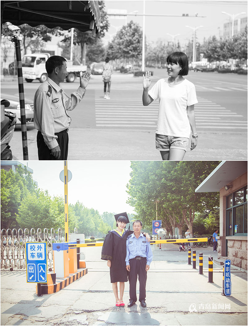 青島大學生曬穿越畢業(yè)照 重溫大學點滴 青島大學生曬穿越畢業(yè)照 重溫大學點滴