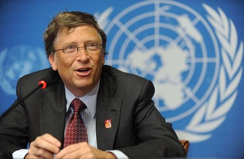 中國(guó)僑網(wǎng)資料圖片:比爾·蓋茨 新華社記者于洋攝