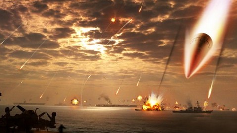 導(dǎo)彈襲擊效果圖