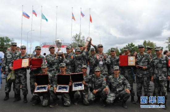 中國隊獲俄坦克大賽團體第三名 中國隊獲俄坦克大賽團體第三名