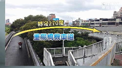 4年出200多起車禍 柯文哲宣布改建重陽(yáng)橋摩托車道(圖) 4年出200多起車禍 柯文哲宣布改建重陽(yáng)橋摩托車道(圖)