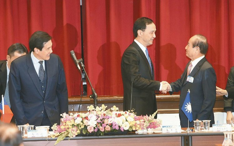 “馬朱王”合體打“團結牌” 朱立倫:黨籍案落幕 “馬朱王”合體打“團結牌” 朱立倫:黨籍案落幕