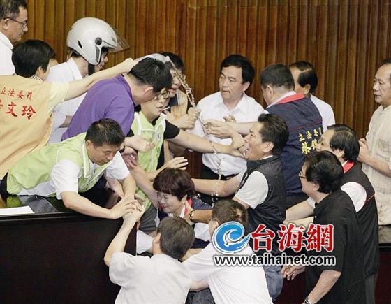 不弱于烏克蘭議會斗毆 臺"立法院":打出一部武俠小說 不弱于烏克蘭議會斗毆 臺"立法院":打出一部武俠小說