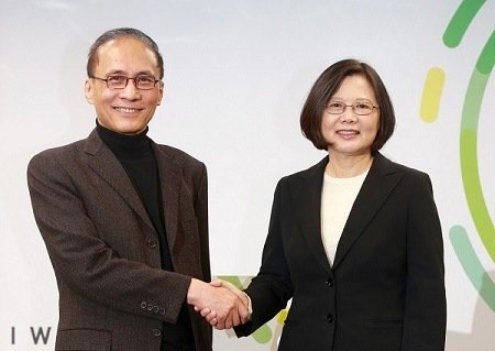 蔡英文陪同林全召開記者會 蔡英文陪同林全召開記者會