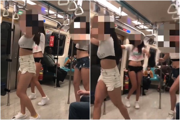 三名少女捷運(yùn)車廂熱舞 乘客抱怨:擾民 三名少女捷運(yùn)車廂熱舞 乘客抱怨:擾民