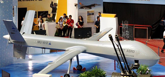 臺自制無人機(jī)亮相臺北防務(wù)展極像美軍捕食者