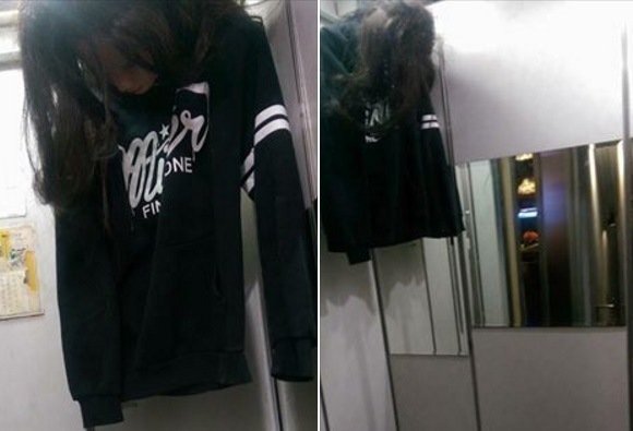 電梯驚現(xiàn)“半身上吊女”網友批“嚇到閃尿”(圖) 電梯驚現(xiàn)“半身上吊女”網友批“嚇到閃尿”(圖)