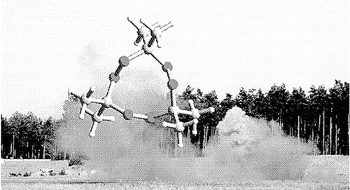 TATP分子結(jié)構(gòu)和爆炸現(xiàn)場