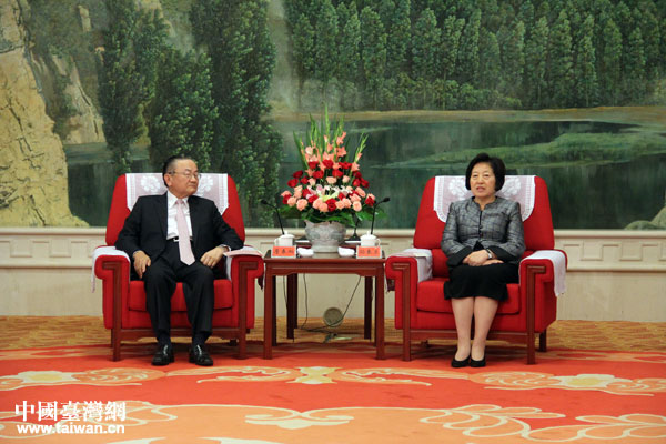 孫春蘭在天津會見了中國國民黨榮譽副主席詹春柏一行 孫春蘭在天津會見了中國國民黨榮譽副主席詹春柏一行