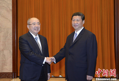 國共互動頻密 朱立倫成十年來第3位登陸國民黨主席 國共互動頻密 朱立倫成十年來第3位登陸國民黨主席